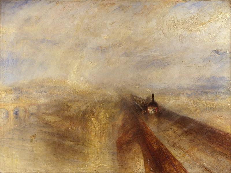 J.M.W. Turner Rain,Steam and Speed-The Great Western Railway (mk09) oil painting picture